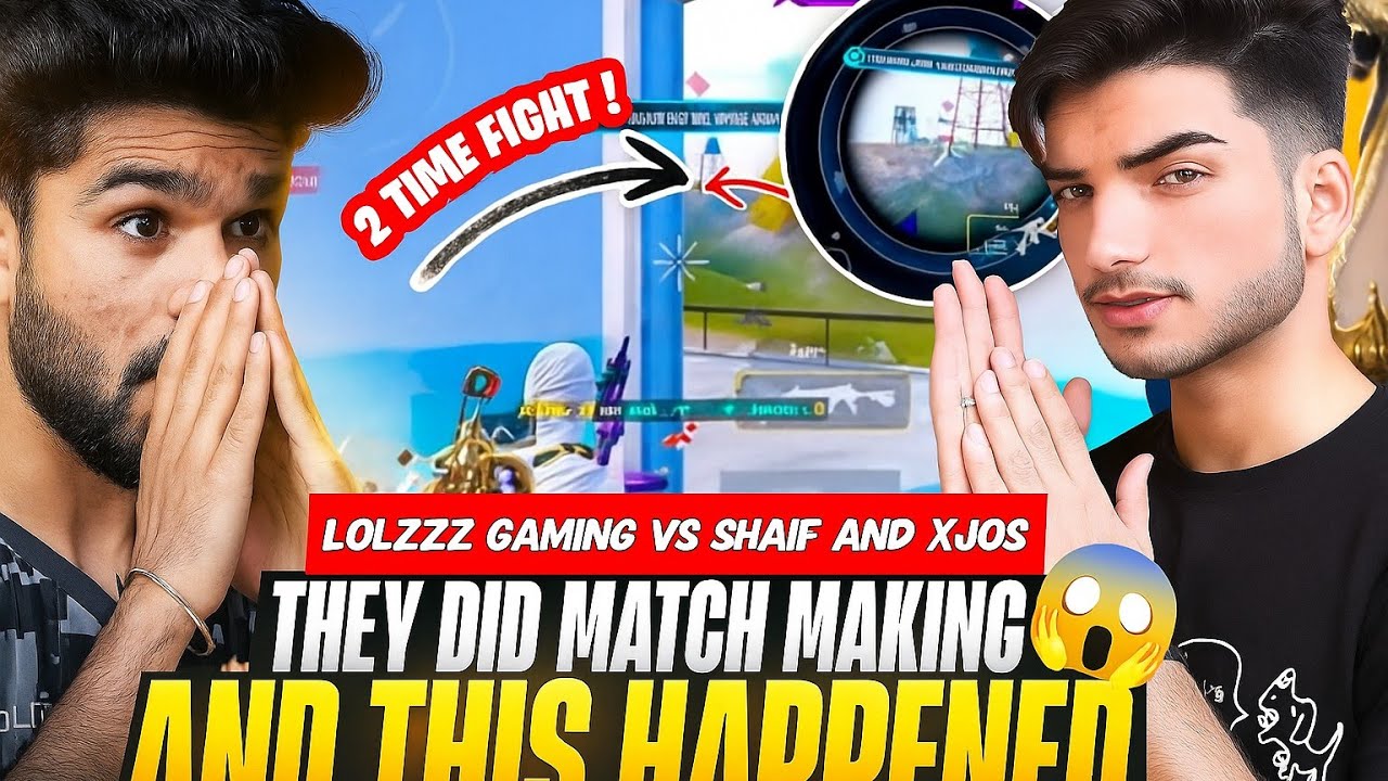 LOLZZZ GAMING VS GODLSHARIF AND XJOS GAMING FIGHT| LoLzzz Gaming vs Streamer 😱