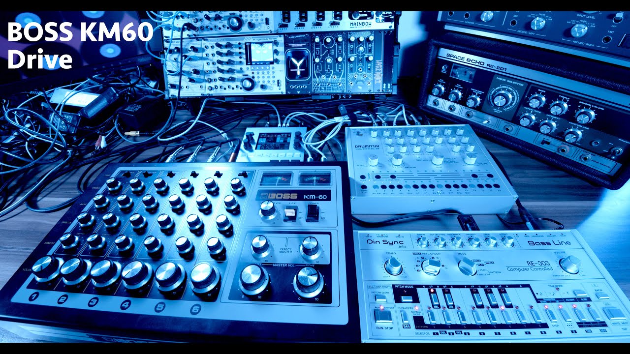 Boss KM60 Drive (DinSync RE-303, Acidlab Drumatix, Roland Boss KM60)