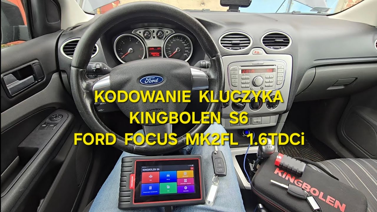 Kodowanie kluczyka #Ford Focus MK2FL testerem #Kingbolen S6 #PATS