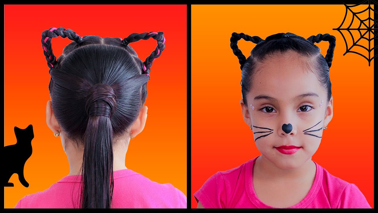 Cómo Hacer Peinado de Orejas de Gato | Peinados Locos 2024 | Braided Cat Ears Hair