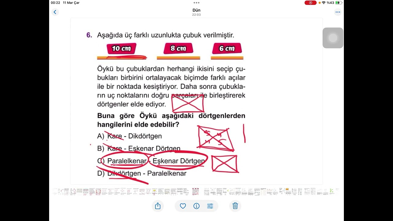 6. Sınıf dörtgenler 4/2026
