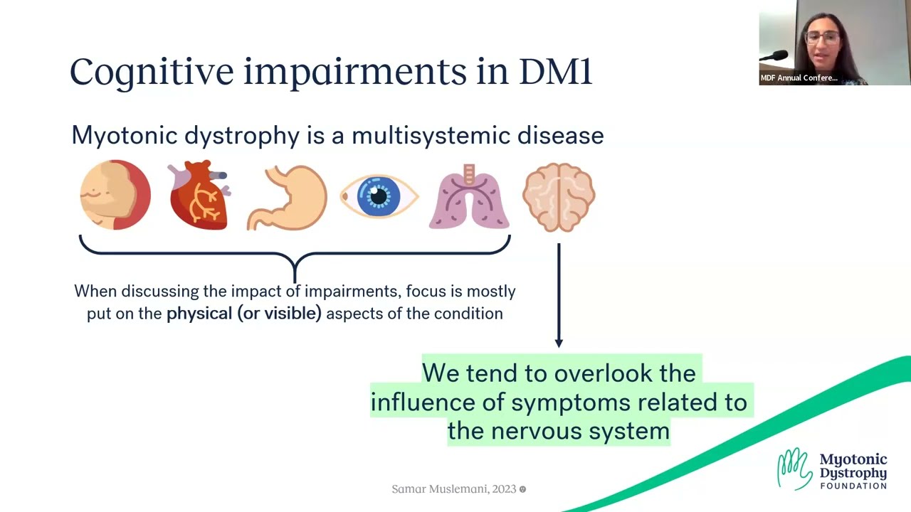 Impact of Cognitive Impairments on Daily Living with Myotonic Dystrophy - 2023 MDF Annual Conference