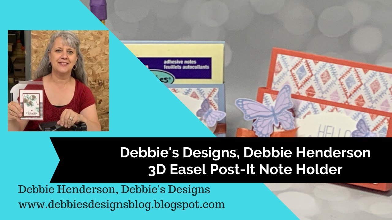 3D Easel Post It Note & Gift Card Holder using Stampin' Up! Products