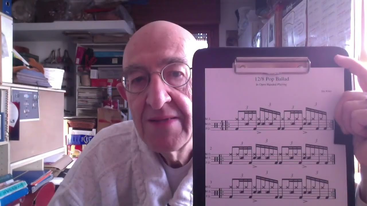 Survival Guide For The Modern Drummer - 12/8 Pop Ballad (in Open Handed Playing).