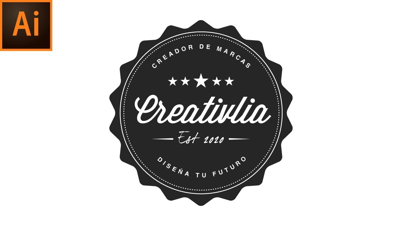 Cómo diseñar un logo estilo insignia VINTAGE en Adobe Illustrator