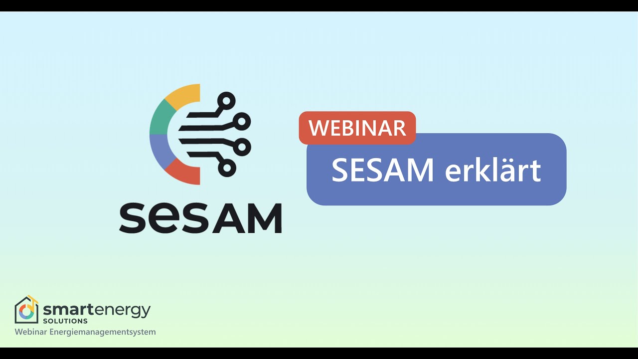 Webinar Einladung SESAM – Energiemanagement von SES
