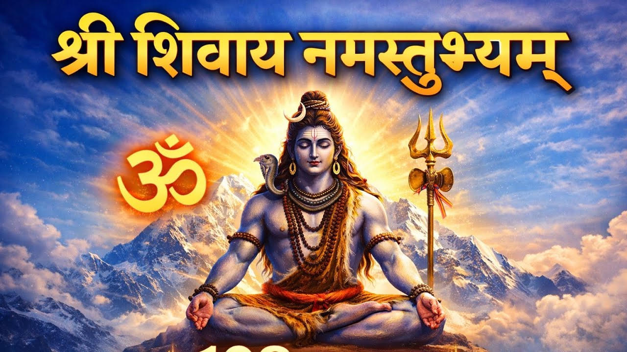 श्री शिवाय नमस्तुभ्यम् 🙏 | 108 बार मंत्र जाप | Peaceful Shiva Mantra🔱 “श्री शिवाय नमस्तुभ्यम्” 🔱 