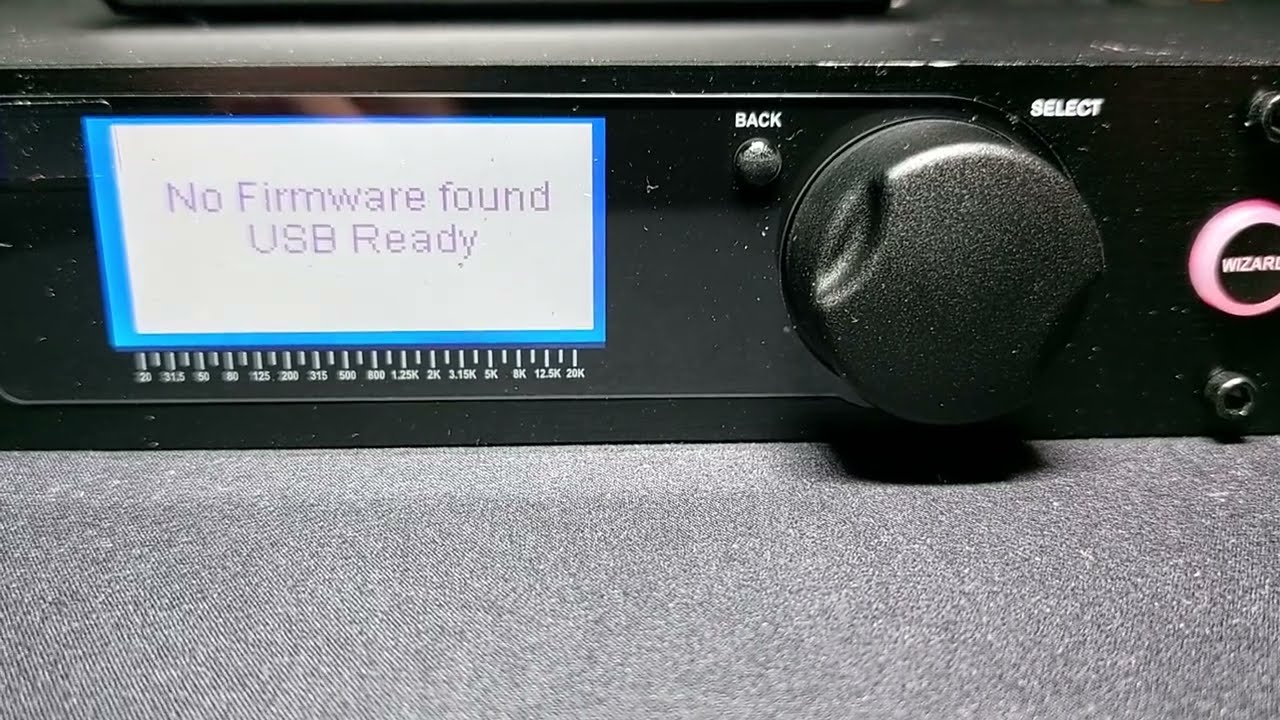 DBX drivepack pa2 / No Firmware  USB Ready - repair problem. Восстановление прошивки