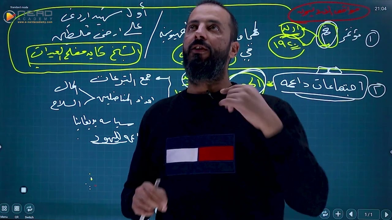 تاريخ الاردن( #الوحدة_الثالثة ) الفصل_الاول #توجيهي الأستاذ ثامر غرايبه