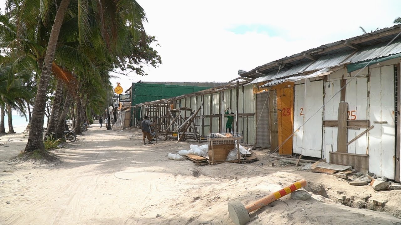 Boracay Island Update 40 Days Till Re Opening, Station 3 Front beach and Mainroad Part 1