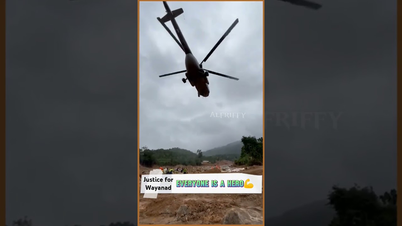 💔everyone is a💪 hero kerala wayanad landslide❤️&zwj;🔥 #kerala #wayanad #landslide #shorts
