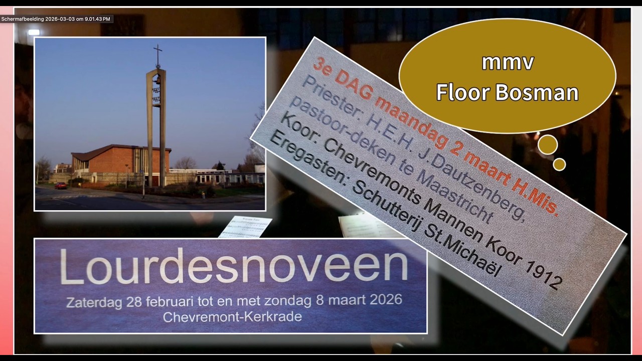 Lourdesnoveen in de St. Petrus en Maria ten Hemelopneming Kerk op Chevremont. 2026.