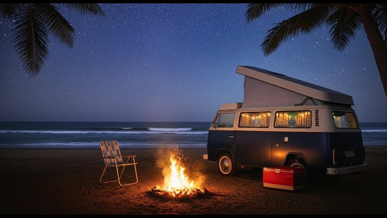 Sleep Fast with LIVE Campfire – Nature Night Sounds