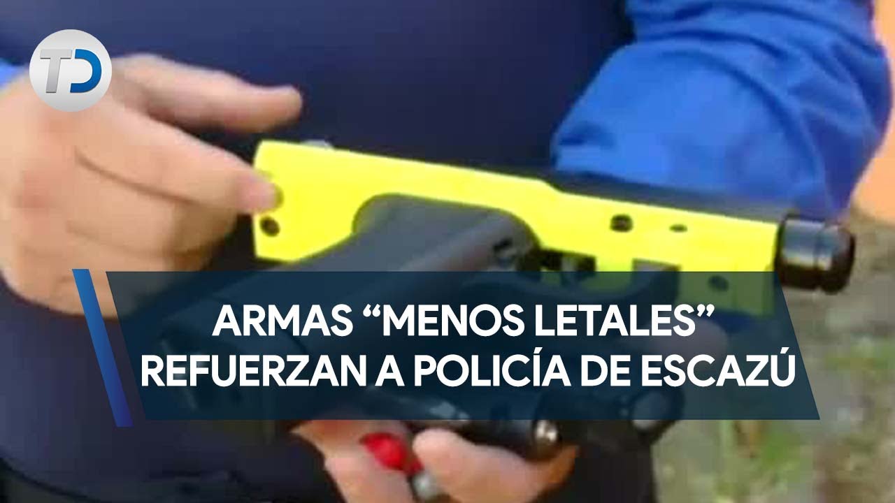 Armas “menos letales” refuerzan a policía de Escazú