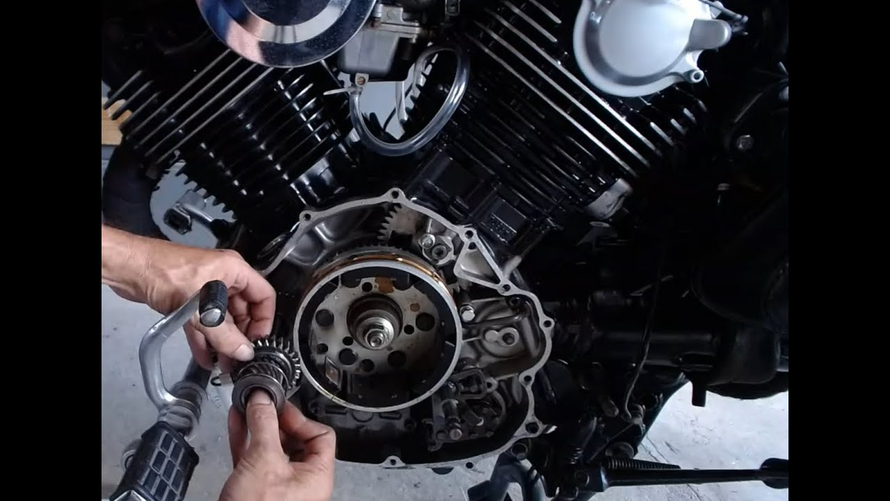 Gen 1 Virago xv750 Starter Mods: The Bobber's Starter is happy again !!
