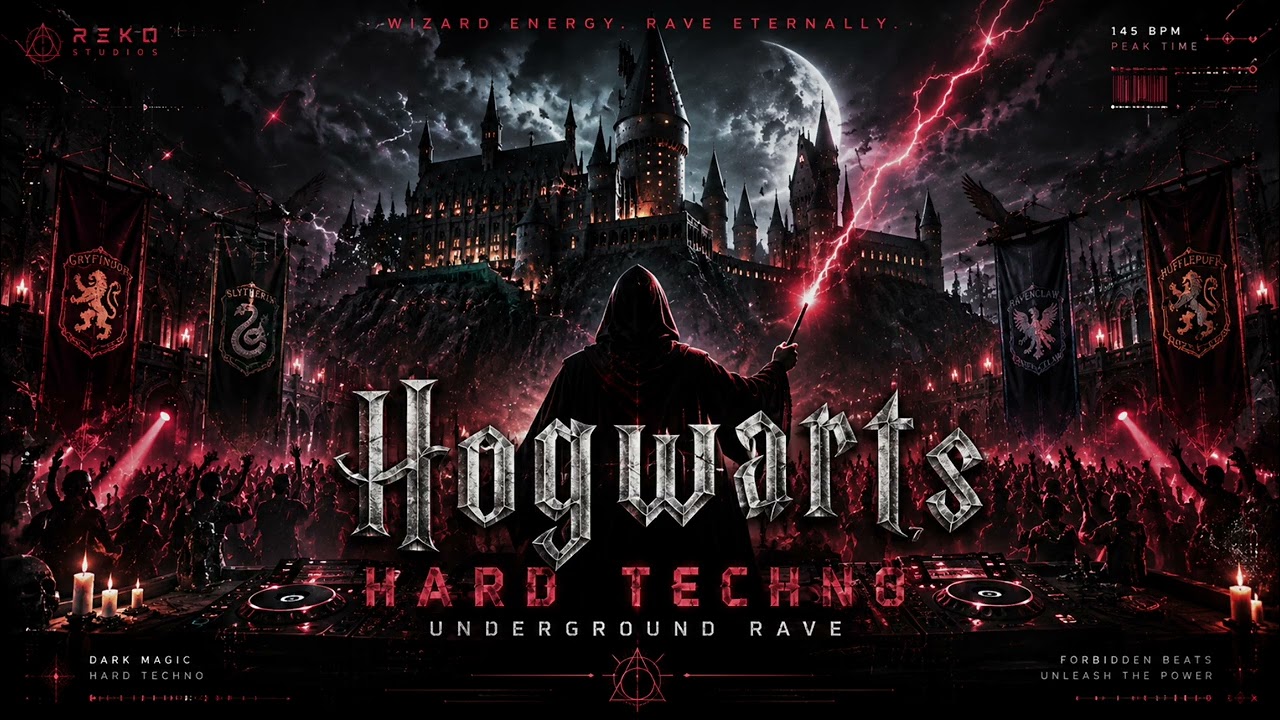 Hogwarts Underground Rave ⚡ Hard Techno Mix | Harry Potter After Dark