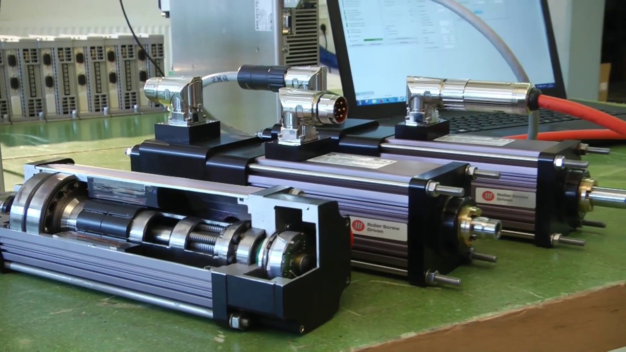 Exlar Elektrostellzylinder mit Rollengewindetrieb