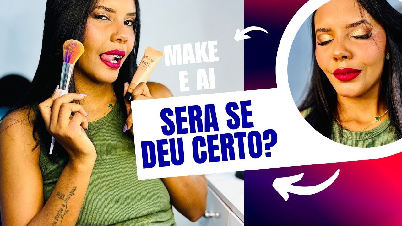 Tentando não exagerar na maquiagem (spoiler: falhei)”