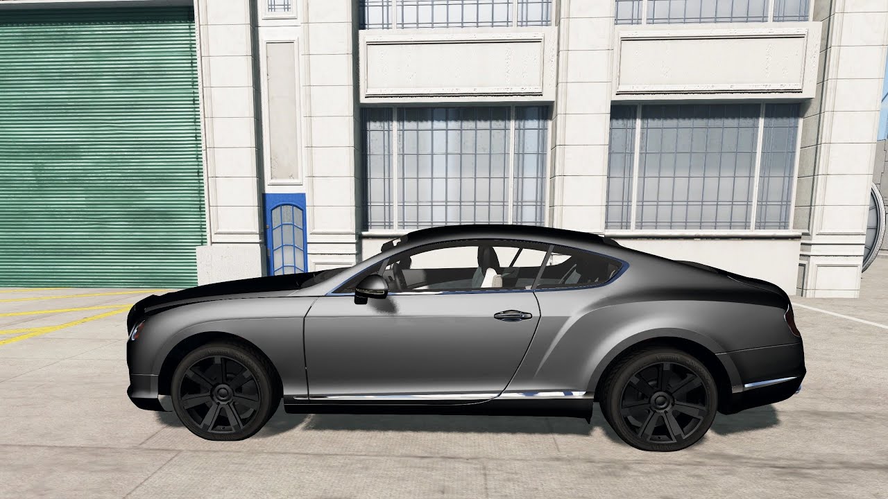 BeamNG.drive - Bentley Continental GT 2011 - Car Show Test Drive Crash . 4K 60fps.