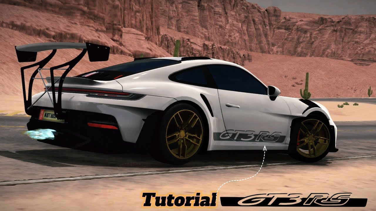 Как сделать дизайн ливреи Porsche GT3 RS для многопользовательской парковки
