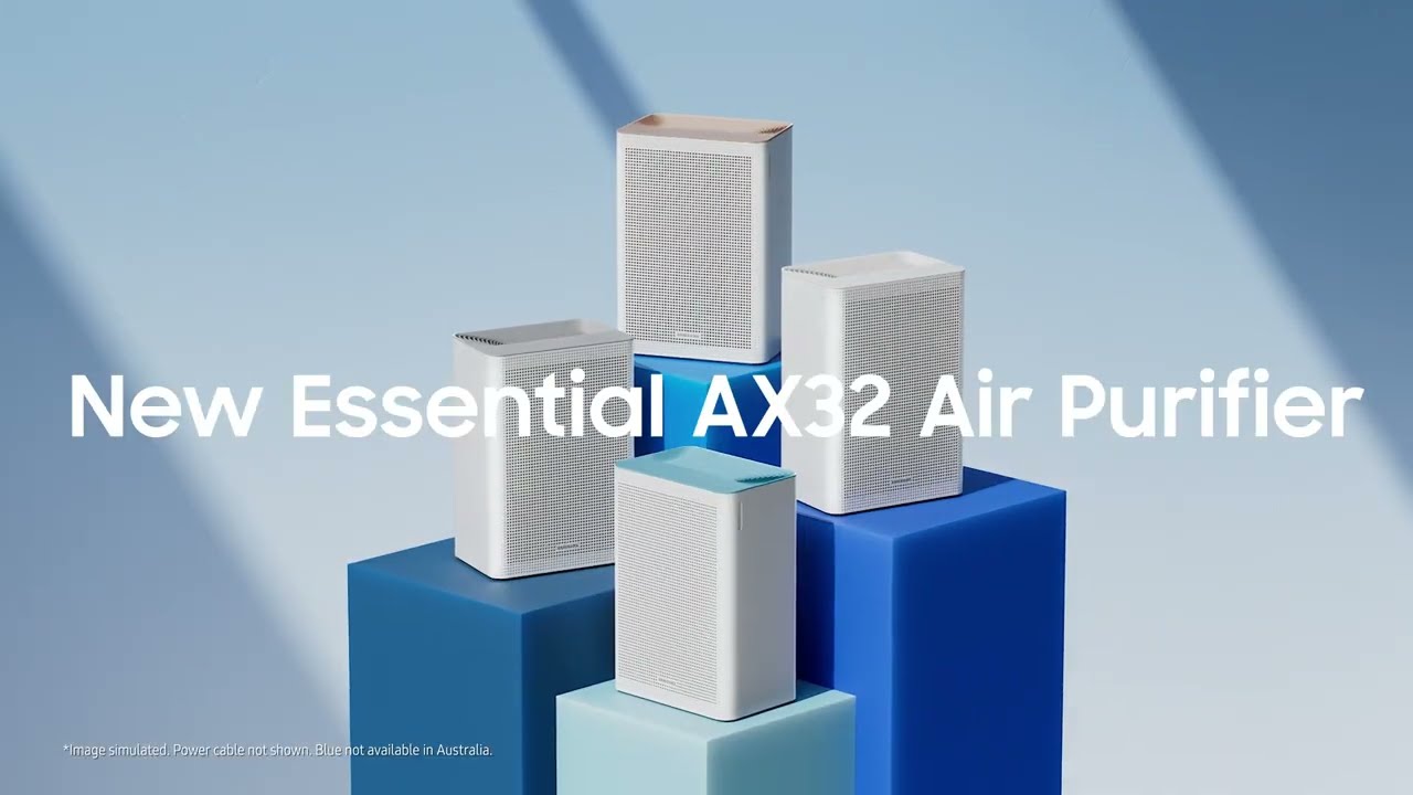 Samsung Australia AX32 Essential Air Purifier with built-in Wi-Fi