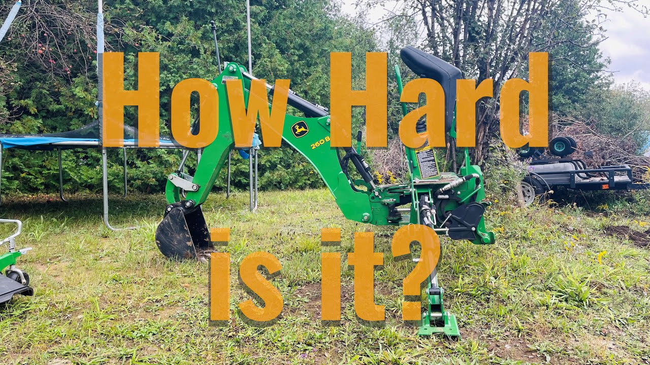 How hard is it for a novice to connect a 260B Backhoe to the 2025R John Deere Compact Tractor Gen 2