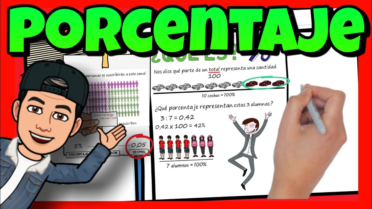 😎 PORCENTAJES para NIÑOS de PRIMARIA 👱‍♂️