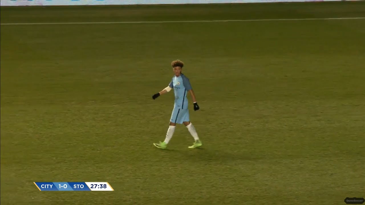 Jadon Sancho vs Stoke City 1st leg 1/2 FA Youth Cup (10/03/2017)