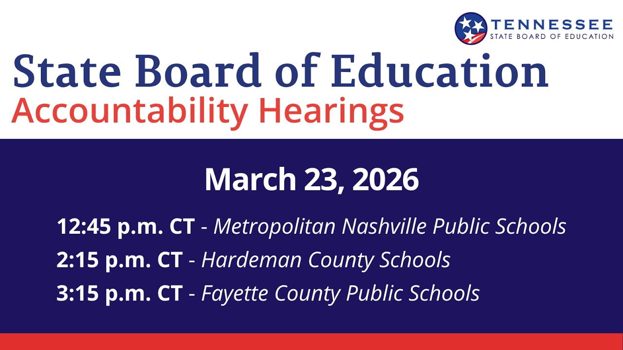 March 23, 2026 Accountability Hearings