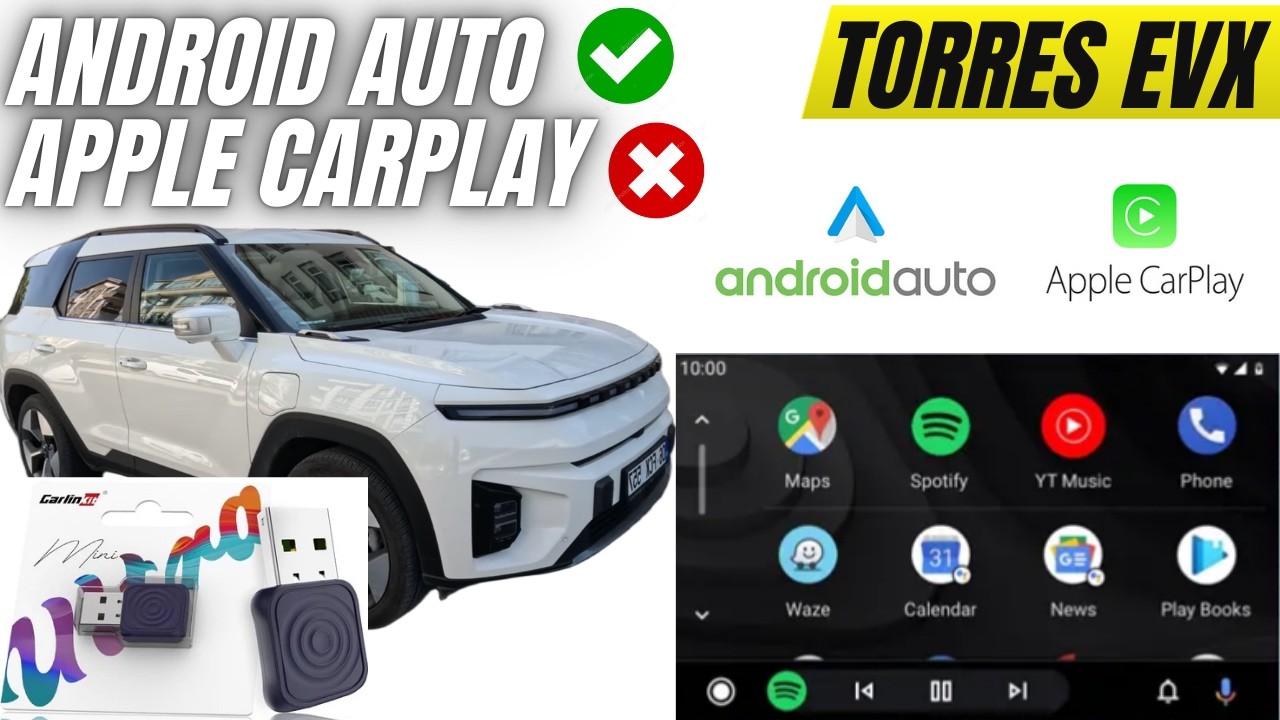 Torres EVX Kablosuz Android Auto Testi | CarPlay Çalışıyor Mu? (Carlinkit Denedik!)