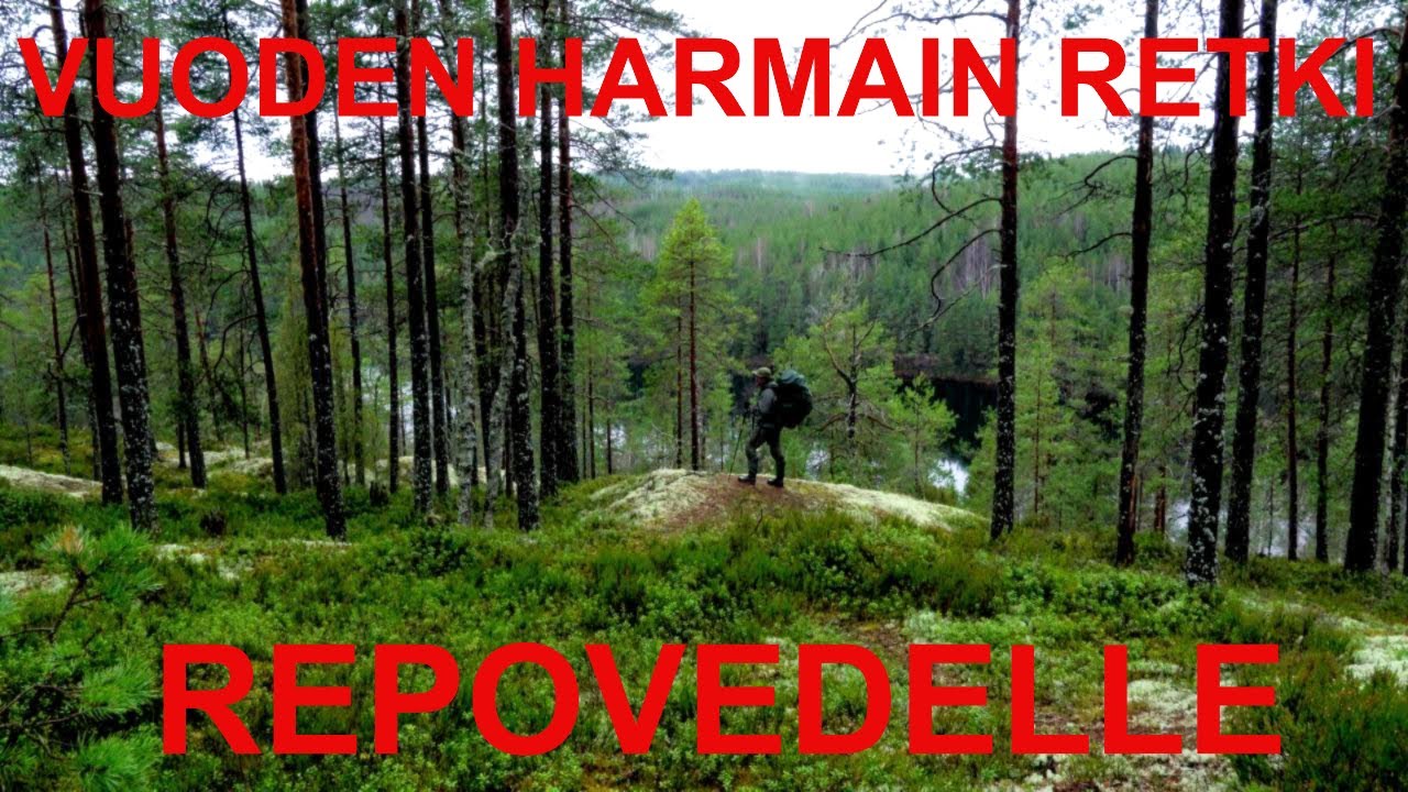 Vuoden harmain yön yli retki Repoveden kansallispuistoon. Retkeily ja ulkoilu.