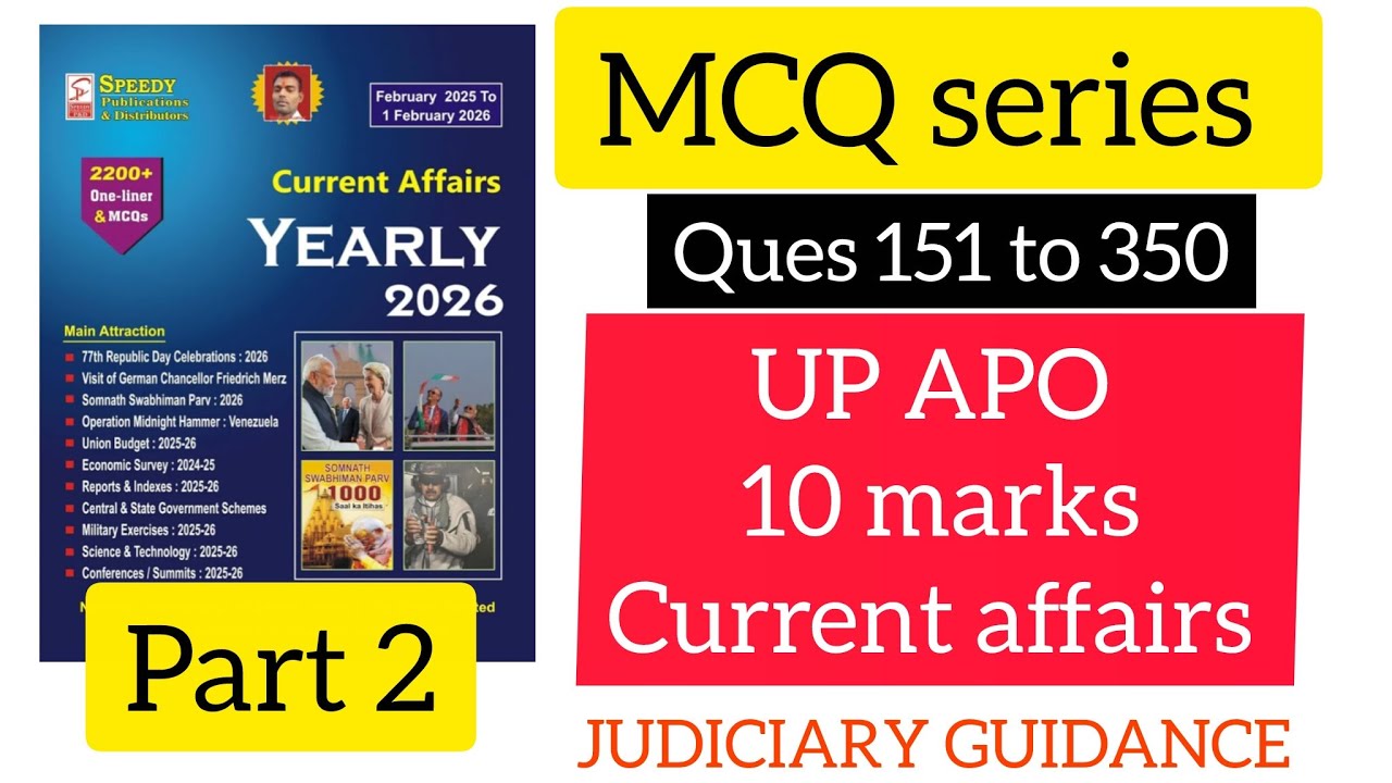 Part 2 👉 Speedy MCQ series (Feb 25 - Feb 26) 