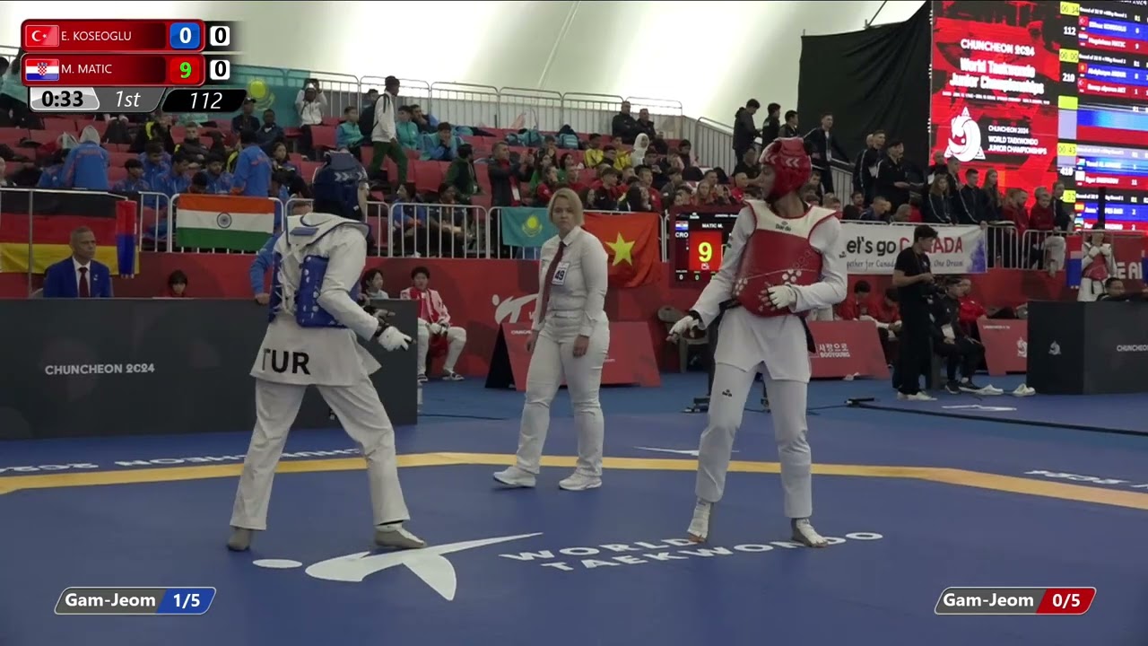 112 Round of 32 Women +68kg TUR E  KOSEOGLU CRO M  MATIC