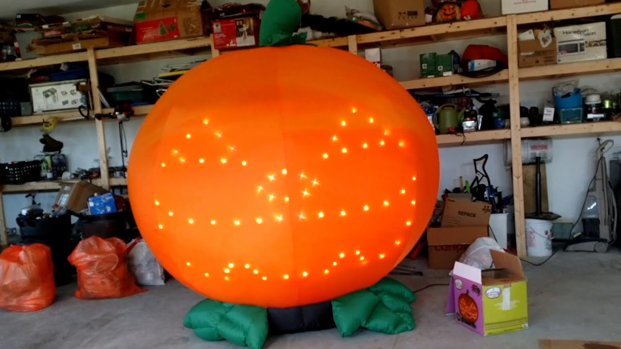 Gemmy 2013 8ft Lightsync Pumpkin Inflatable Review