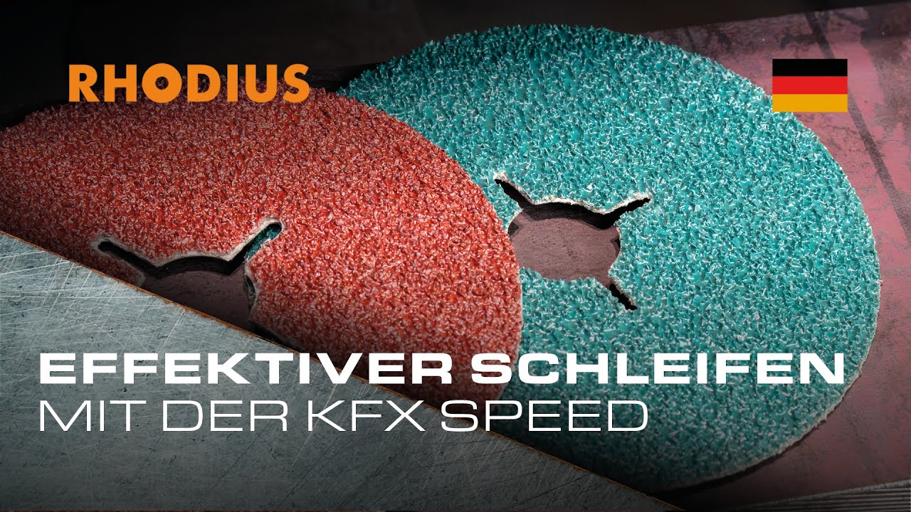 Effektiver schleifen mit der RHODIUS KFX SPEED