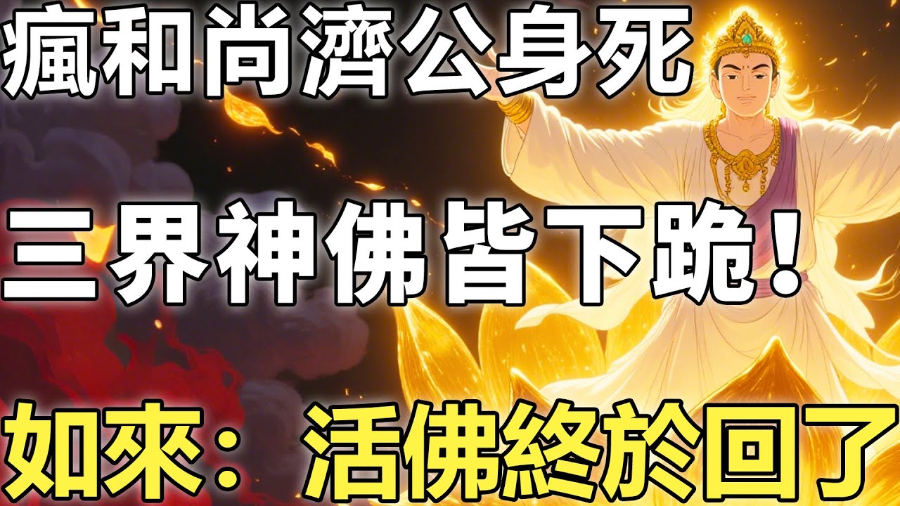 都說濟公是“瘋和尚”？圓寂時才知他身份不一般！如來親自下凡，三界神佛皆下跪！【佛學|神話傳說|故事|濟公|彌勒】