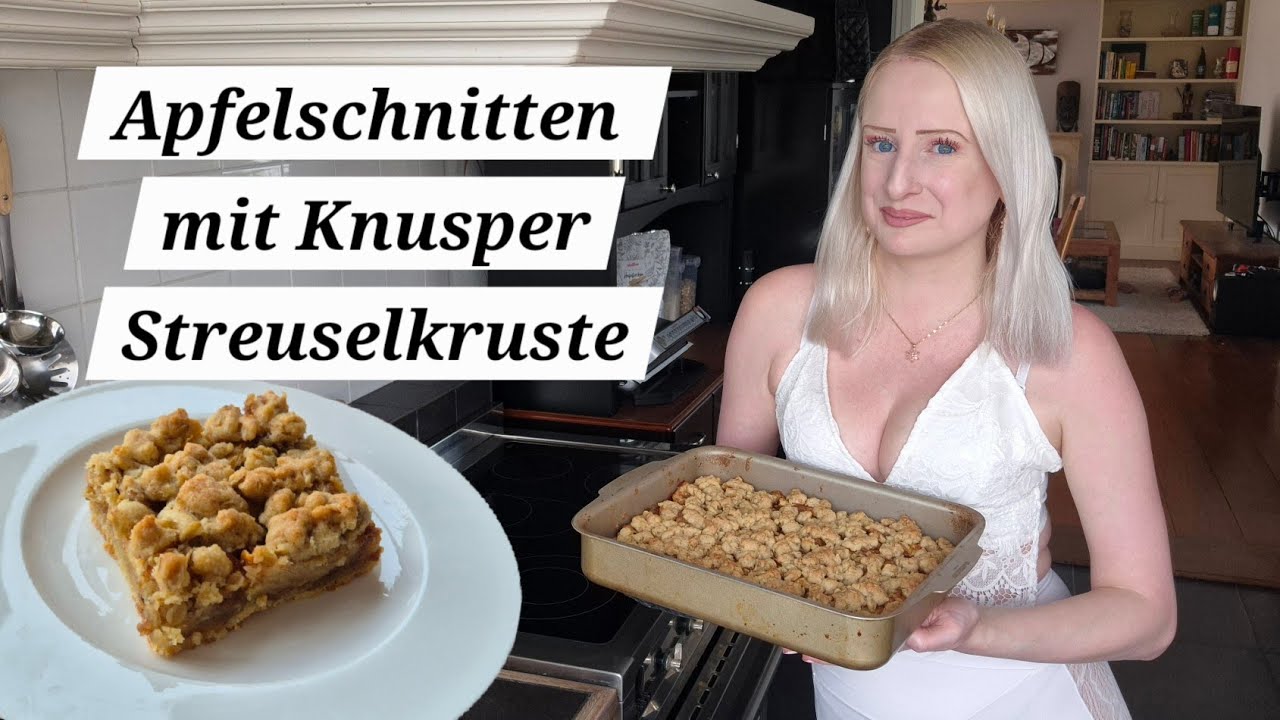 Vegan | Apfelschnitten mit Knusper Streuselkruste | einfach und lecker 😋 🥧