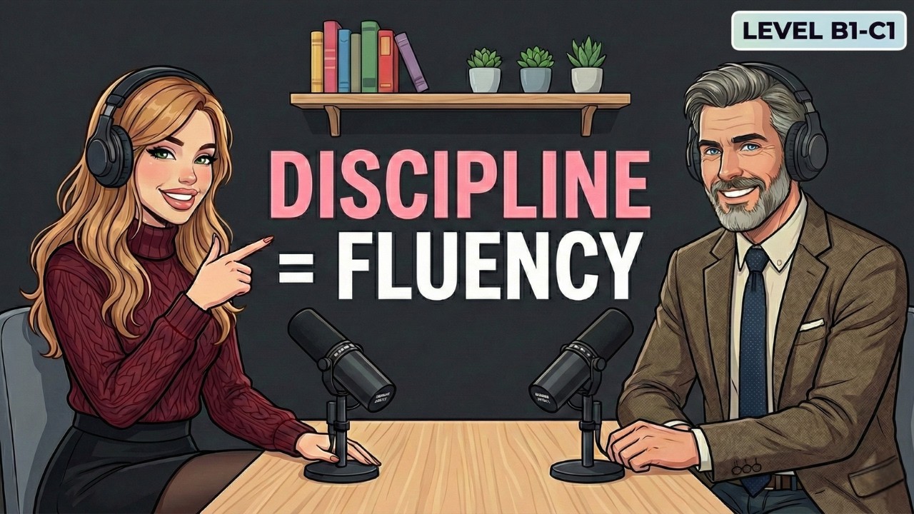 English Podcast for Easy English Conversation | The Truth About Discipline and Fluency