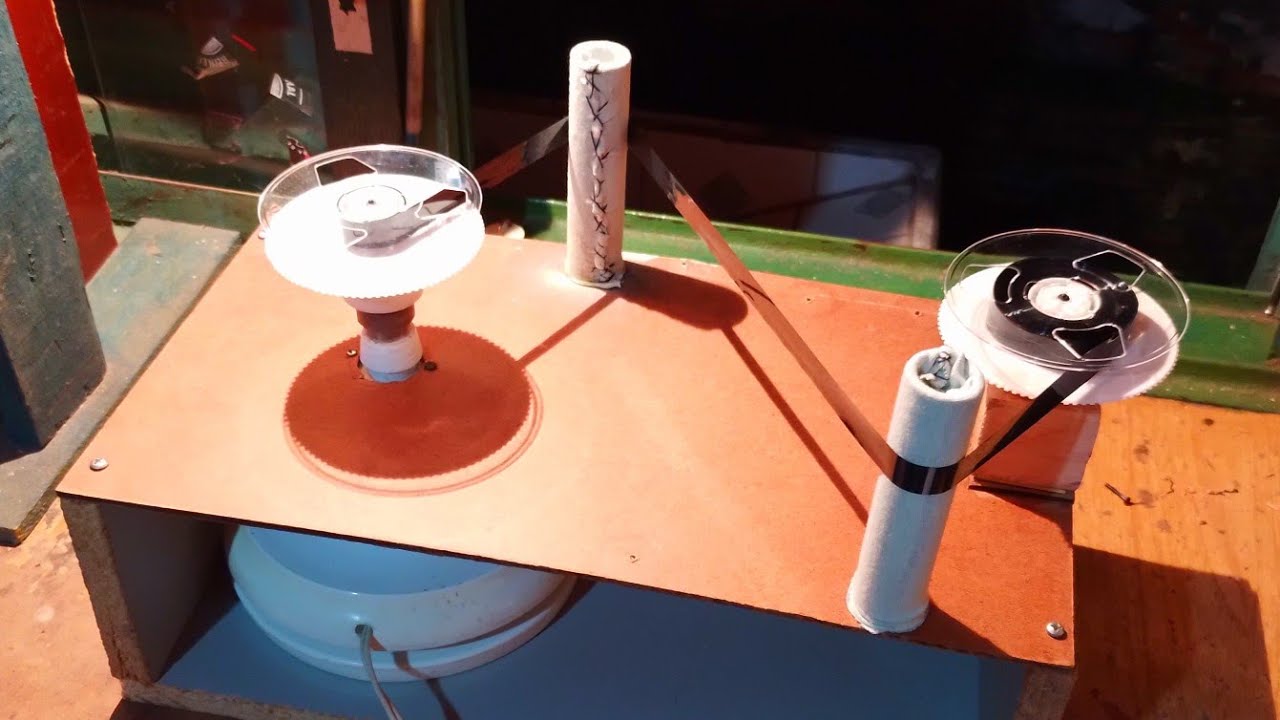 limpador de fitas VHS feito com reciclagem