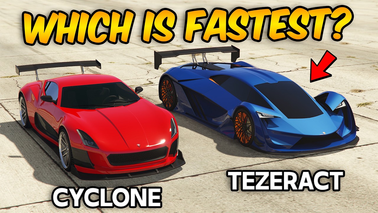 GTA 5 ONLINE - TEZERACT VS CYCLONE (WHICH IS FASTEST?)