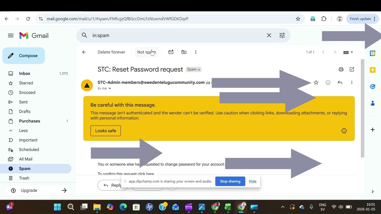 STC Reset Password
