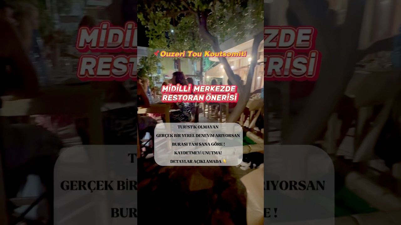 💙Midilli merkezde restoran &ouml;nerisi #travelvlog # midilli #midilliadası #yunanadaları #gezirehberi