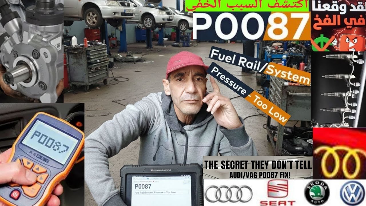 أسباب خمسة أكثرشيوعًا التي يجب فحصها P0087Audi volkswagen Seat Skoda Most common reasons to check