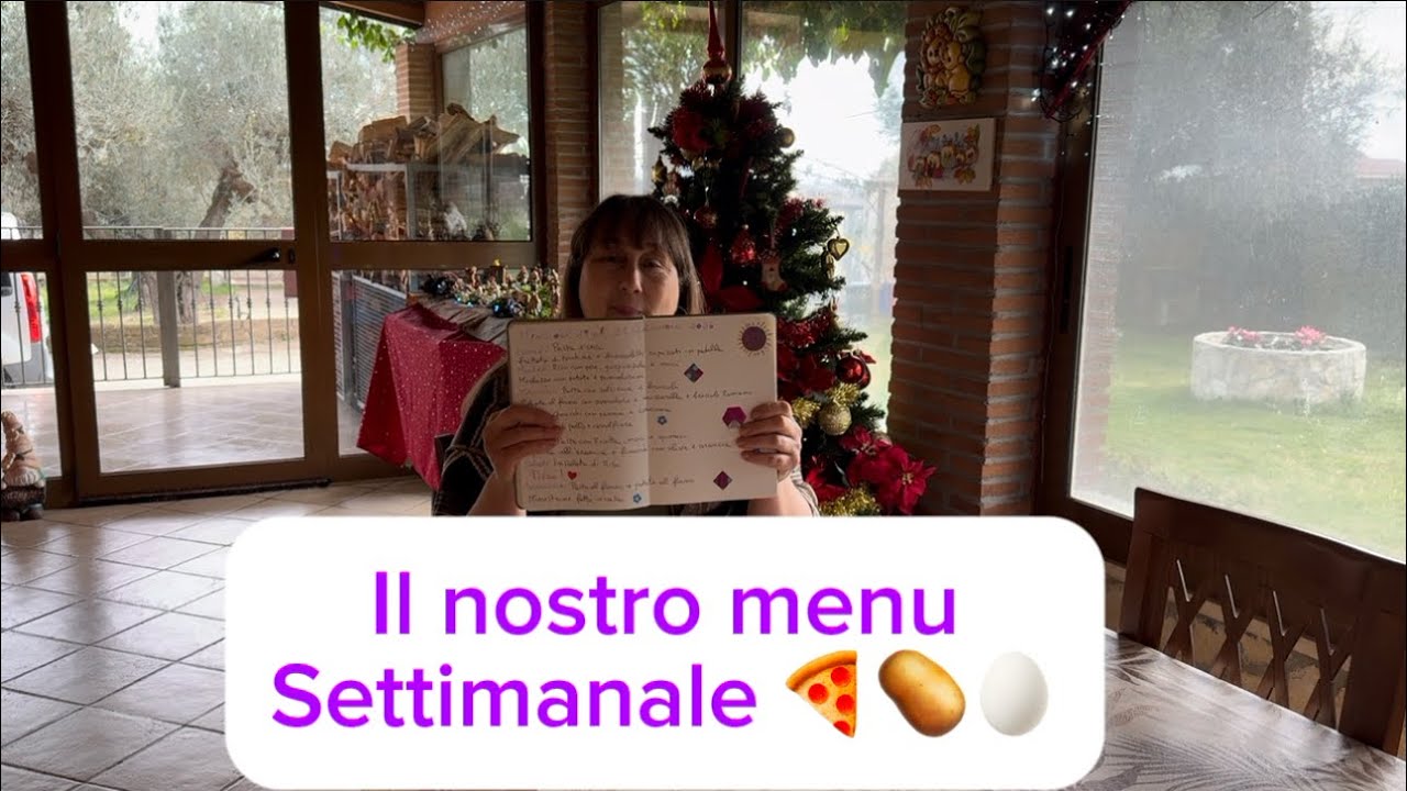 Il nostro menù settimanale dal 19 al 25 gennaio