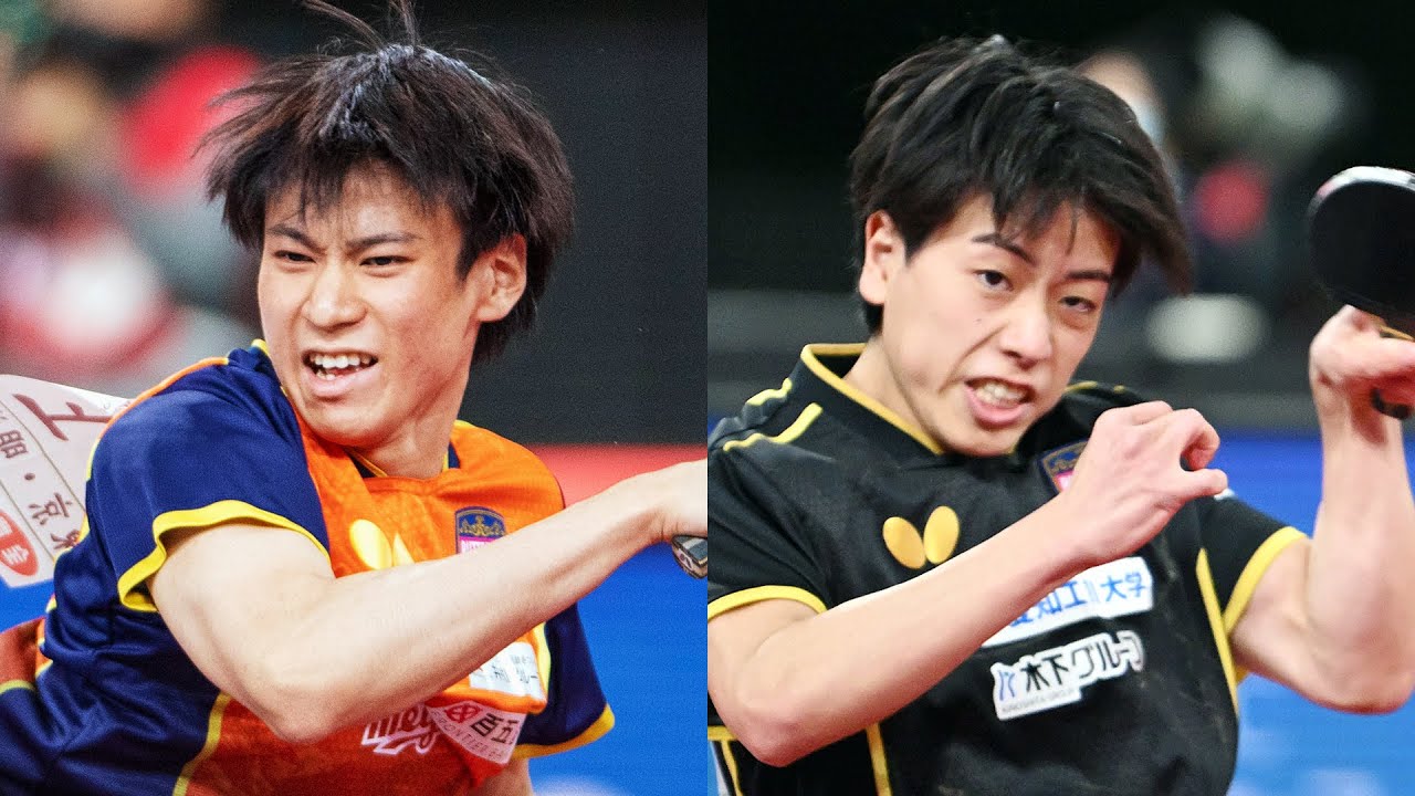 2023年全日本卓球｜男子シングルス準決勝｜戸上隼輔 対 篠塚大登