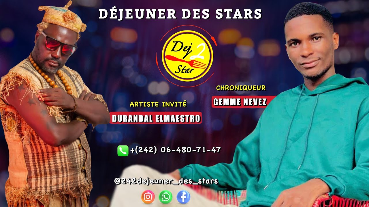 @durandalelmaestro  à L’émission Déjeuner Des Stars 🇨🇬