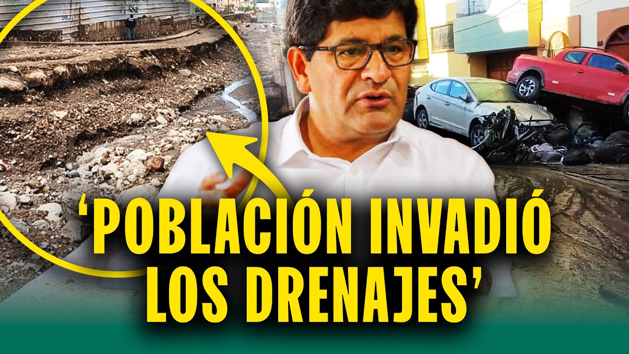 Gobernador de Arequipa tras fuertes lluvias: 'Invadieron drenajes y el agua no puede escapar'