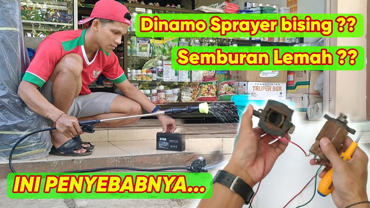 Penyebab Dinamo Tangki Sprayer Semburannya Lemah dan Bersuara Bising
