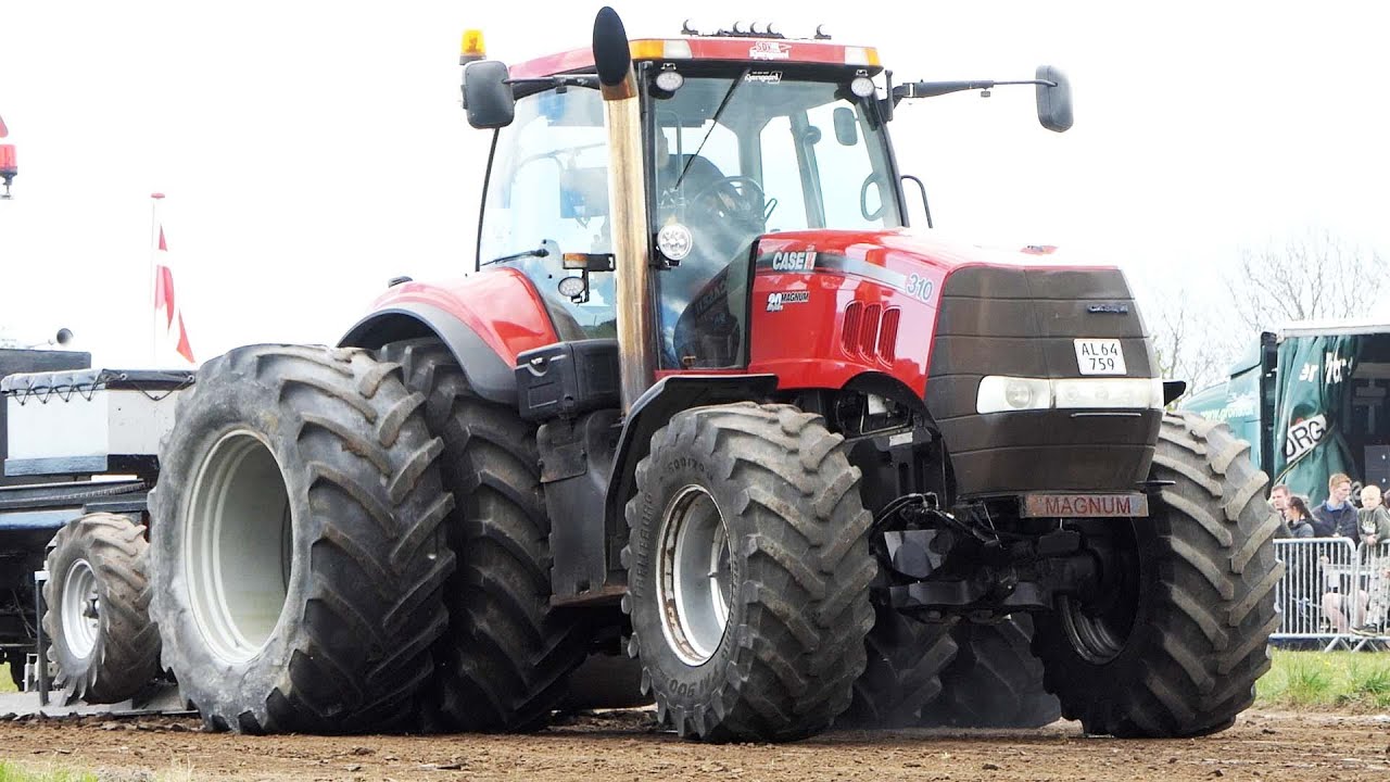 Case Magnum 310, 7150, 7250 & MX 285 Getting the job done in front of the sled | Tractor Pulling