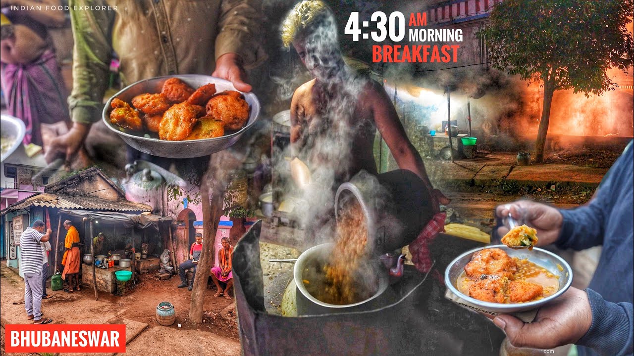 Early Morning Cheapest breakfast Only 2₹/- | Old Town Famous Bara | Bhubaneswar | Street Food India